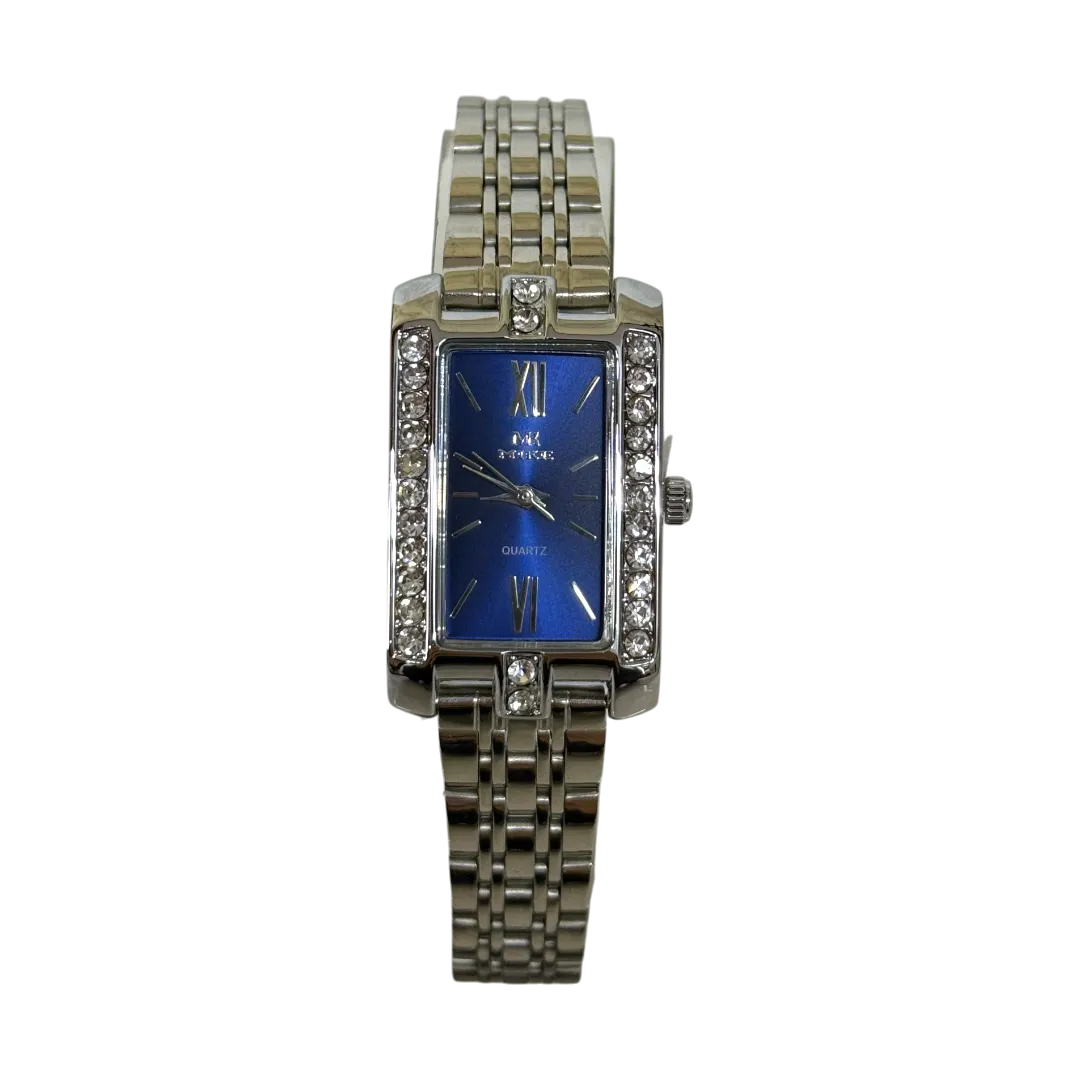 Mike Elegant Watch For Women - Silver And Navy