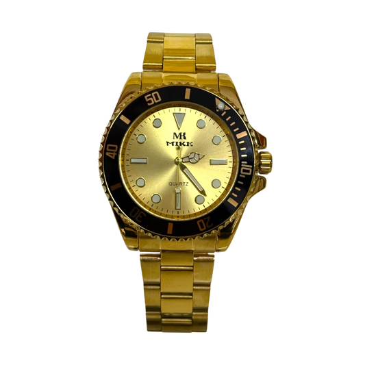 Mike Amazing Watch For Men - Black And Gold