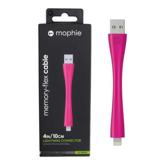 Mophie Memory-Flex USB Cable With Lightning Connector 4IN1 10cm - 3 Colors