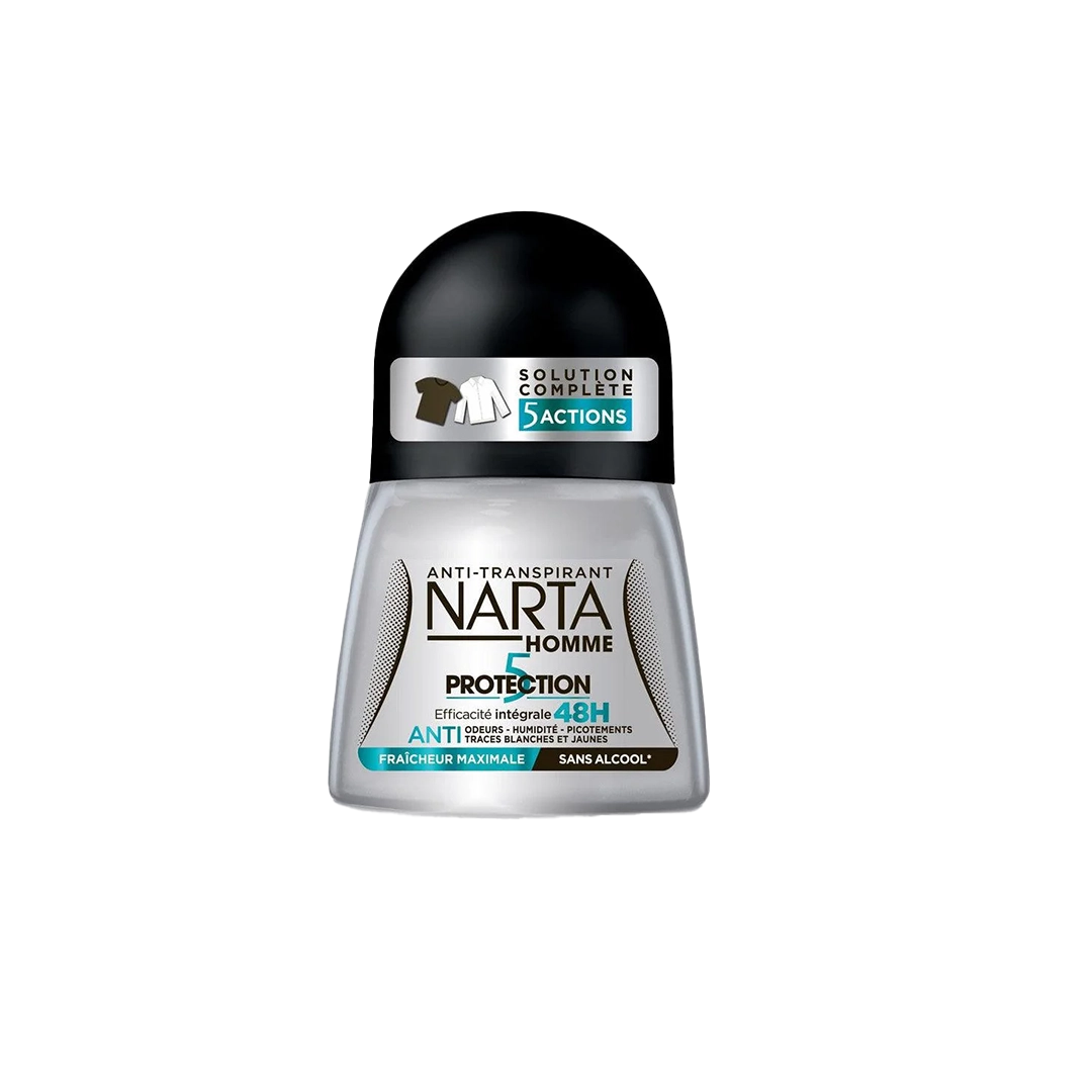 Narta Homme Protection 5 Roll On Deodorant For Men - 50ml