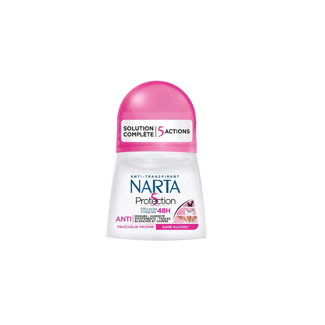 Narta Protection 5 Skin & Clothing Roll On Deodorant For Women - 50ml