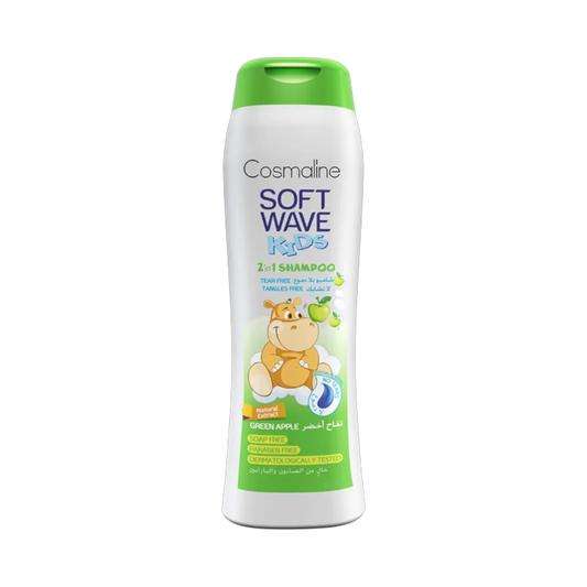 Cosmaline Soft Wave Kids Green Apple 2in1 Shampoo - 400ml