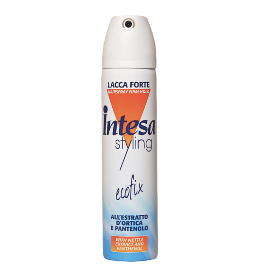 Intesa Styling ecofix spray can on a white background