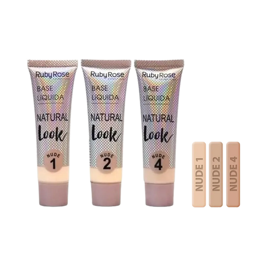 Ruby Rose Natural Look Liquid Foundation Nude - 3 Shades