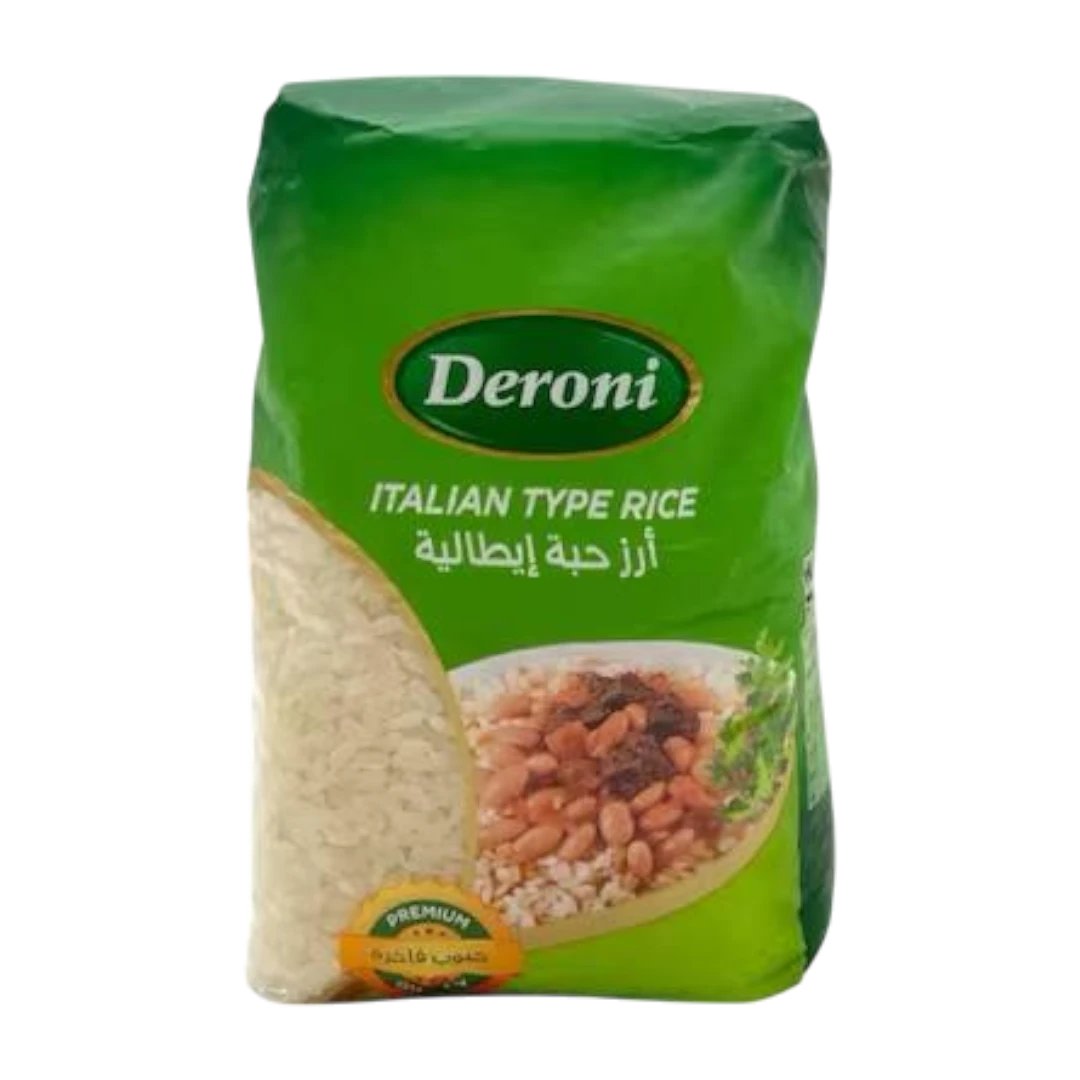 Deroni Italian Type Rice - 900g, Short to Medium Grains