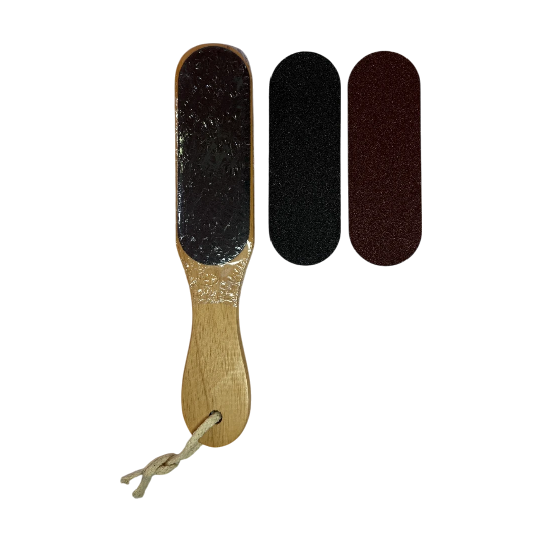 Pretty Lady Wooden Foot File with Extra Pads FF - J03