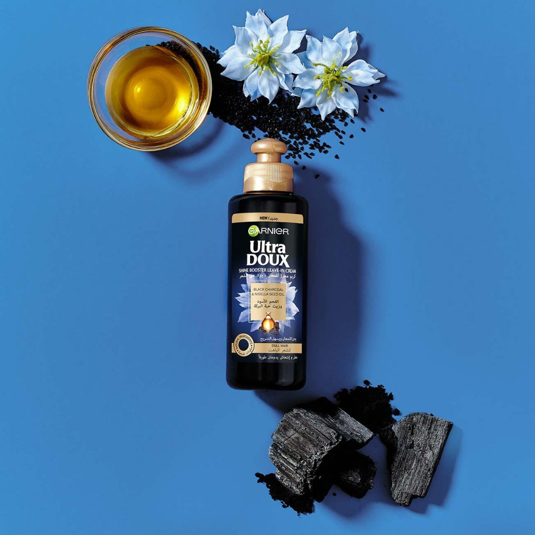 Garnier Ultra Doux Black Charcoal Leave In Hair Cream - 200ml