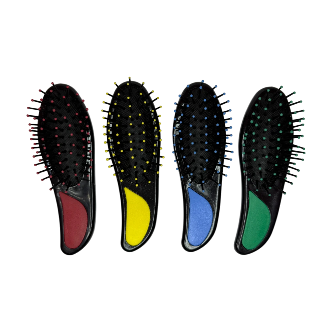 Pretty Lady Hair Detangler Brush – Colored Cushion Grip (FHB145)