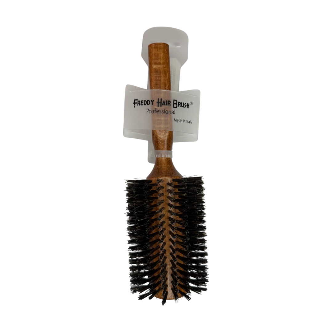 Freddy Large Round Wooden Hair Brush – Professional Blowout Tool (FHB177)