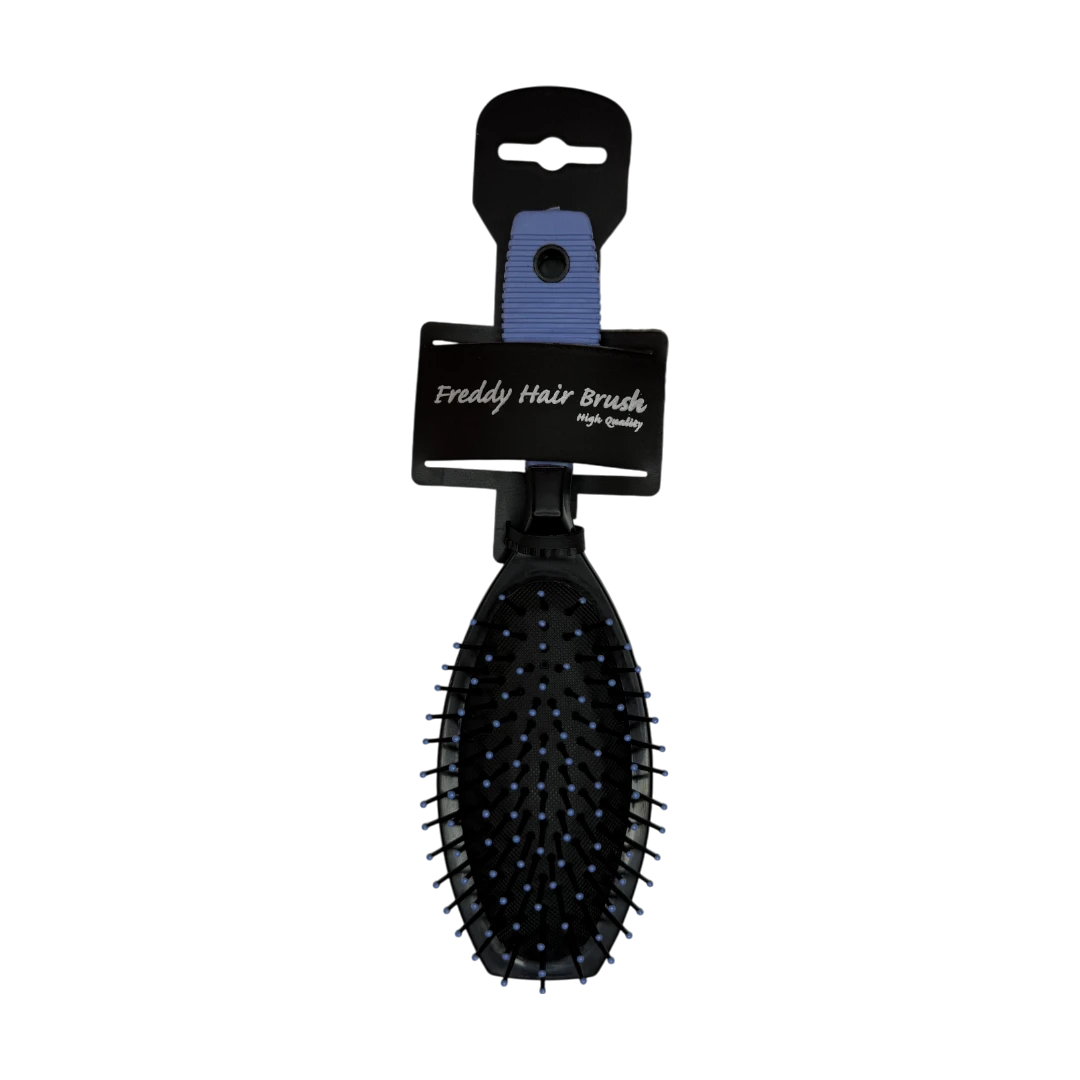 Freddy Blue Oval Detangling Brush – Comfort Grip (FHB164)
