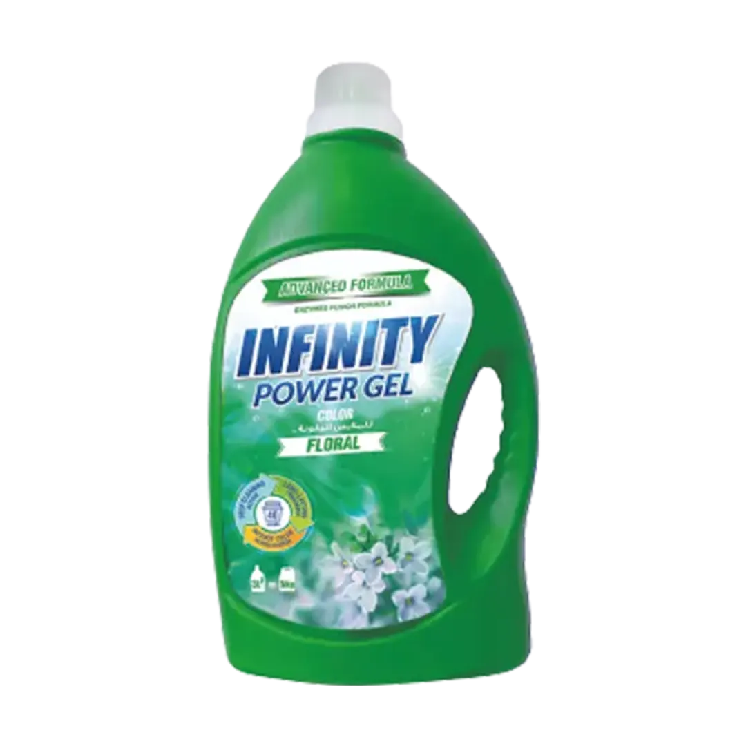 Infinity Power Gel Floral Laundry Detergent For Colored Clothes - 3000ml