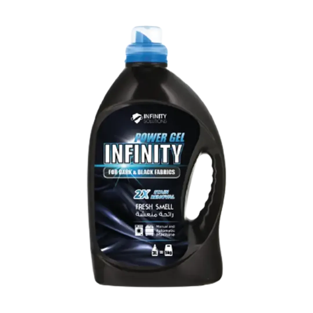 Infinity Power Gel Black Laundry Detergent For Black Clothes - 3000ml