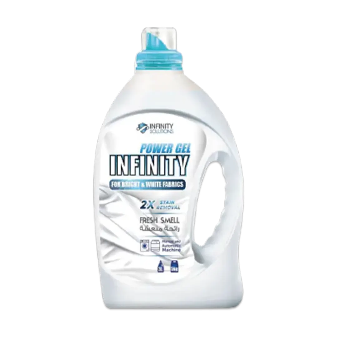 Infinity Power Gel White Laundry Detergent For White Clothes - 3000ml