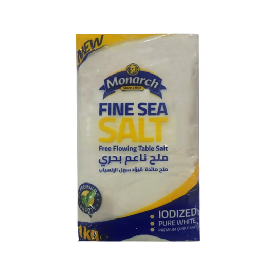 Monarch Iodized Fine Sea Salt - 1000g