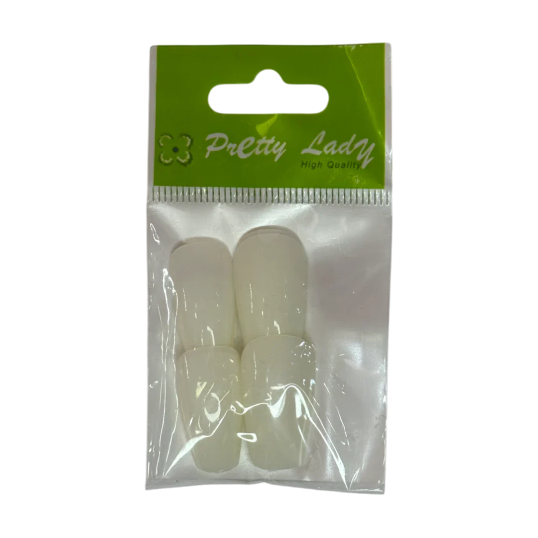 Natural White Nail Tips – 100 Pcs – Pretty Lady NT118N