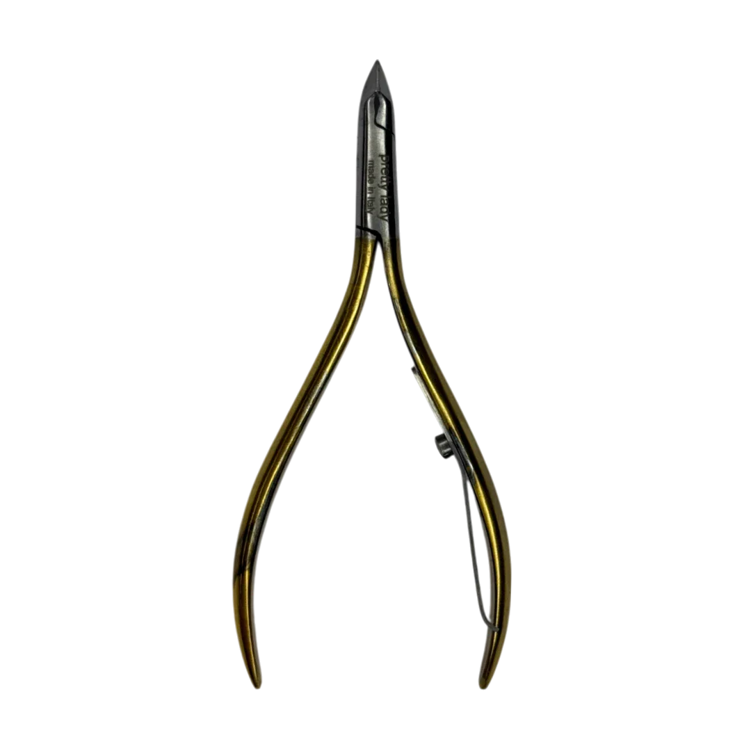 Gold Stainless Steel Cuticle Nipper – Professional – Pretty Lady NG109