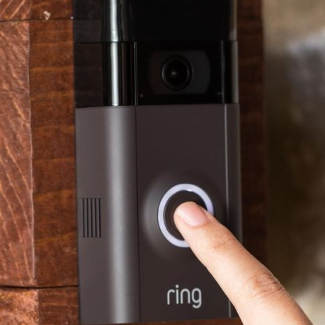 Ring Video Doorbell V2 1080p HD video Improved Motion Detection Easy Installation - Satin Nickel