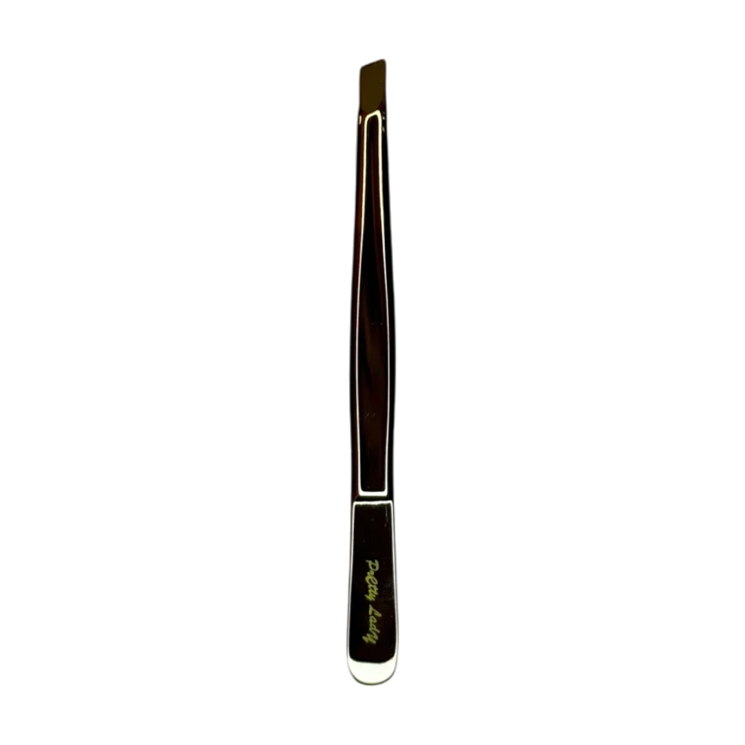 Precision Eyebrow Tweezer – Silver/Gold – Pretty Lady TW130