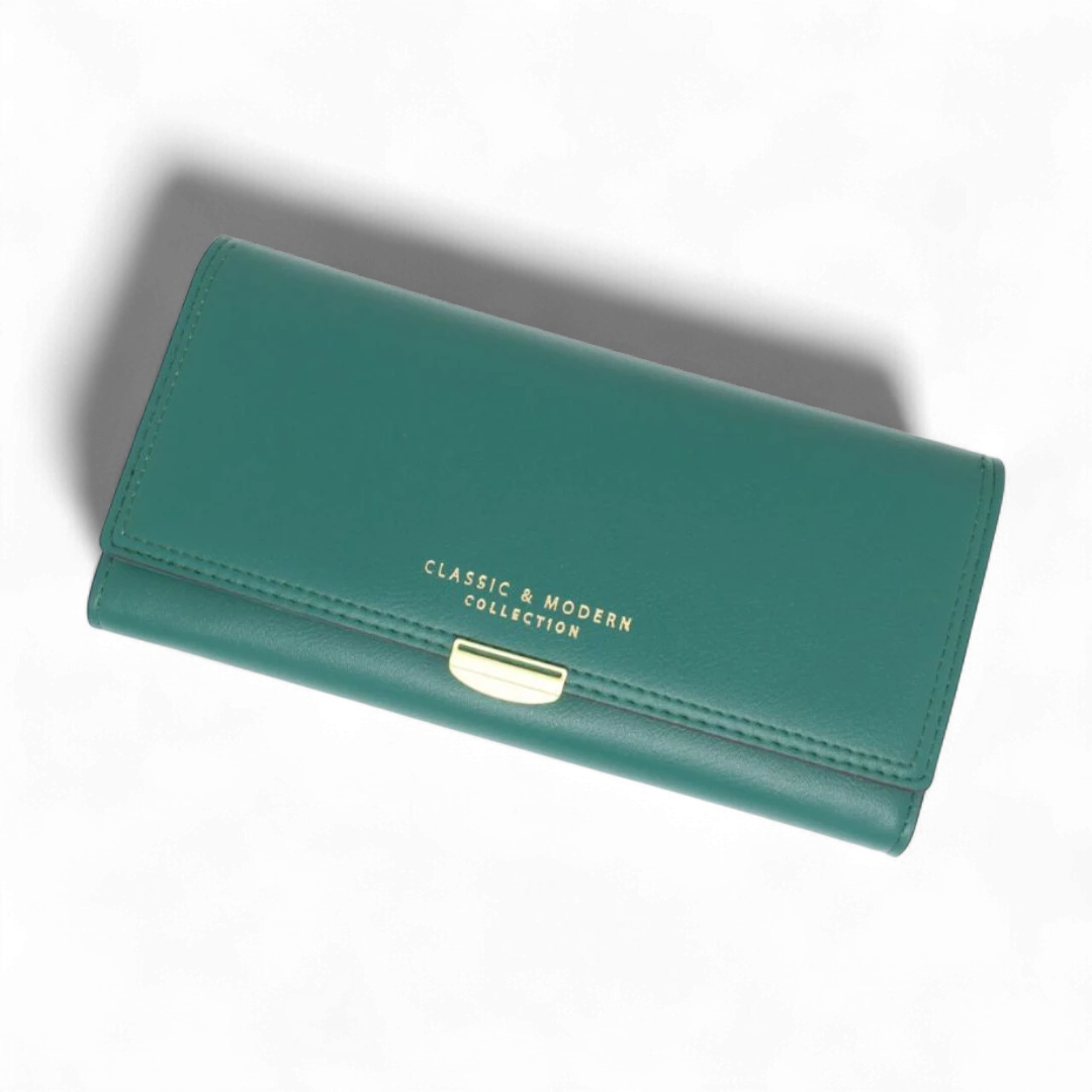 Women’s Everyday Essentials Wallet - Synthetic Leather, Multi-Card, Large, Long