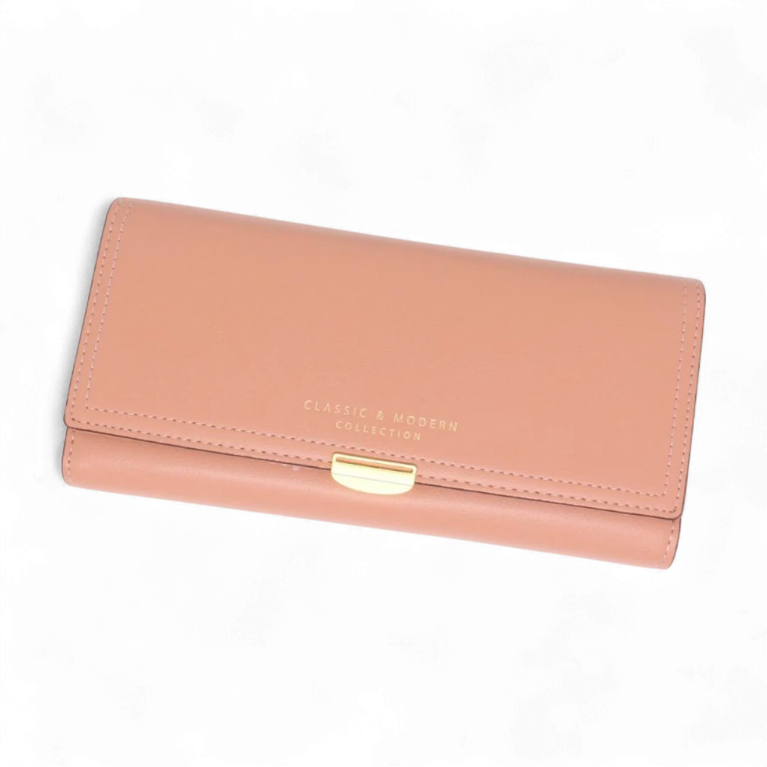 Women’s Everyday Essentials Wallet - Synthetic Leather, Multi-Card, Large, Long