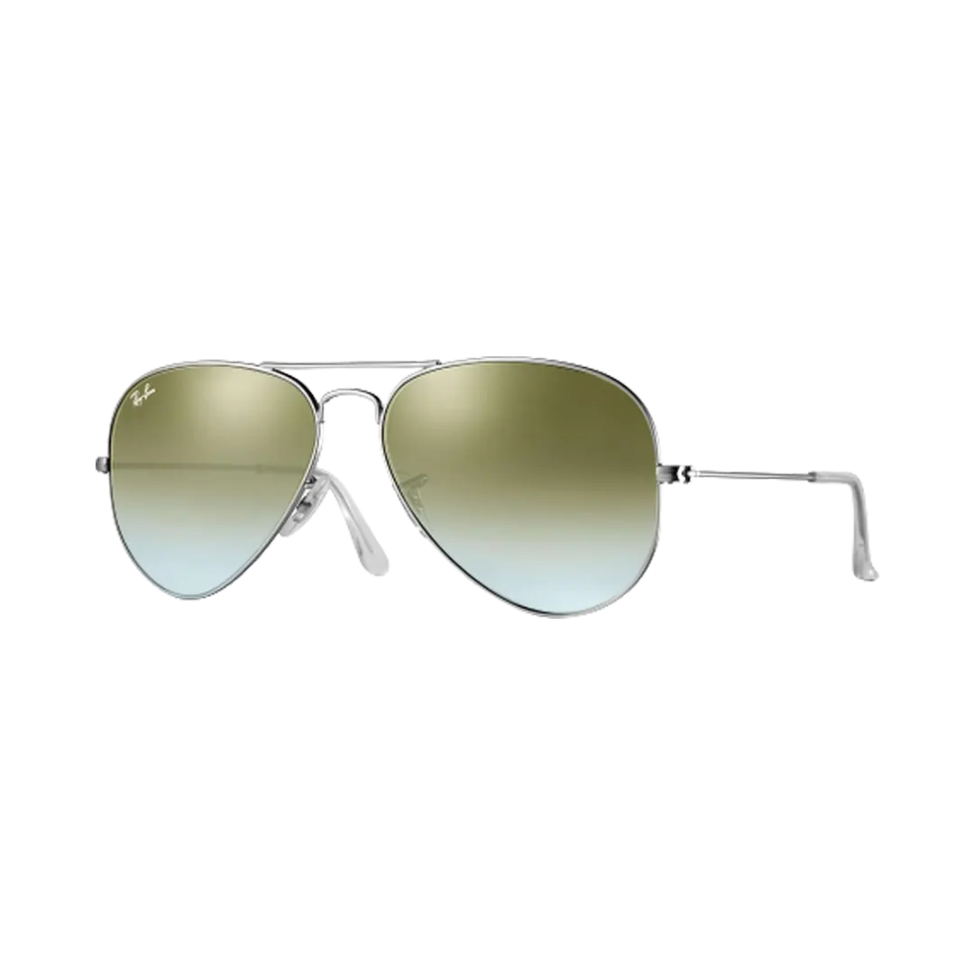 Ray-Ban Aviator RB3025 019/9j 58mm - Silver Green Gradient
