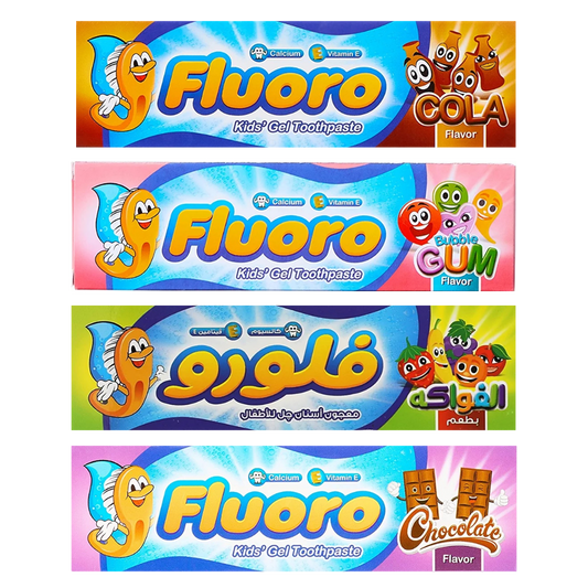 Eva Fluoro Kids Gel Toothpaste Anti Decay - 4 Flavors