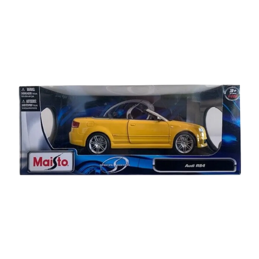 Maisto Special Edition 1/18 Audi RS4 Cabriolet - Yellow
