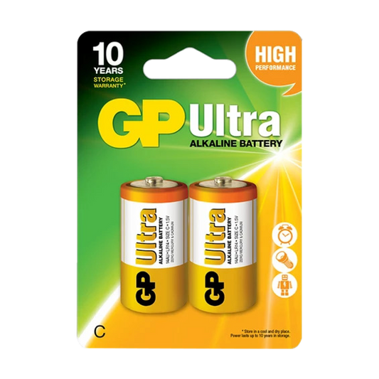 GP Ultra Alkaline Battery - Type C x2