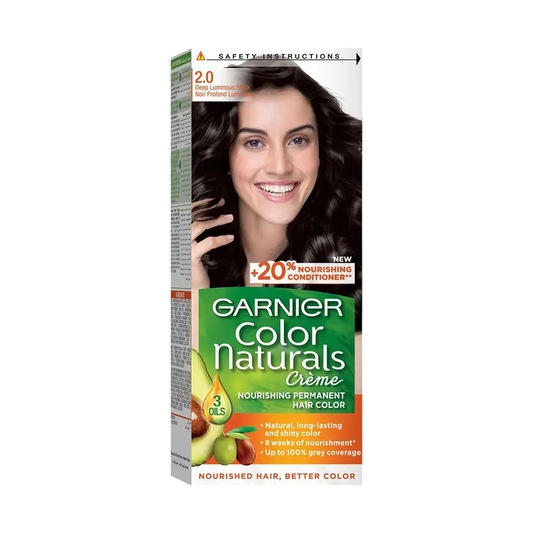 Garnier Hair Color Naturals Creme - 2 Deep Luminous Black