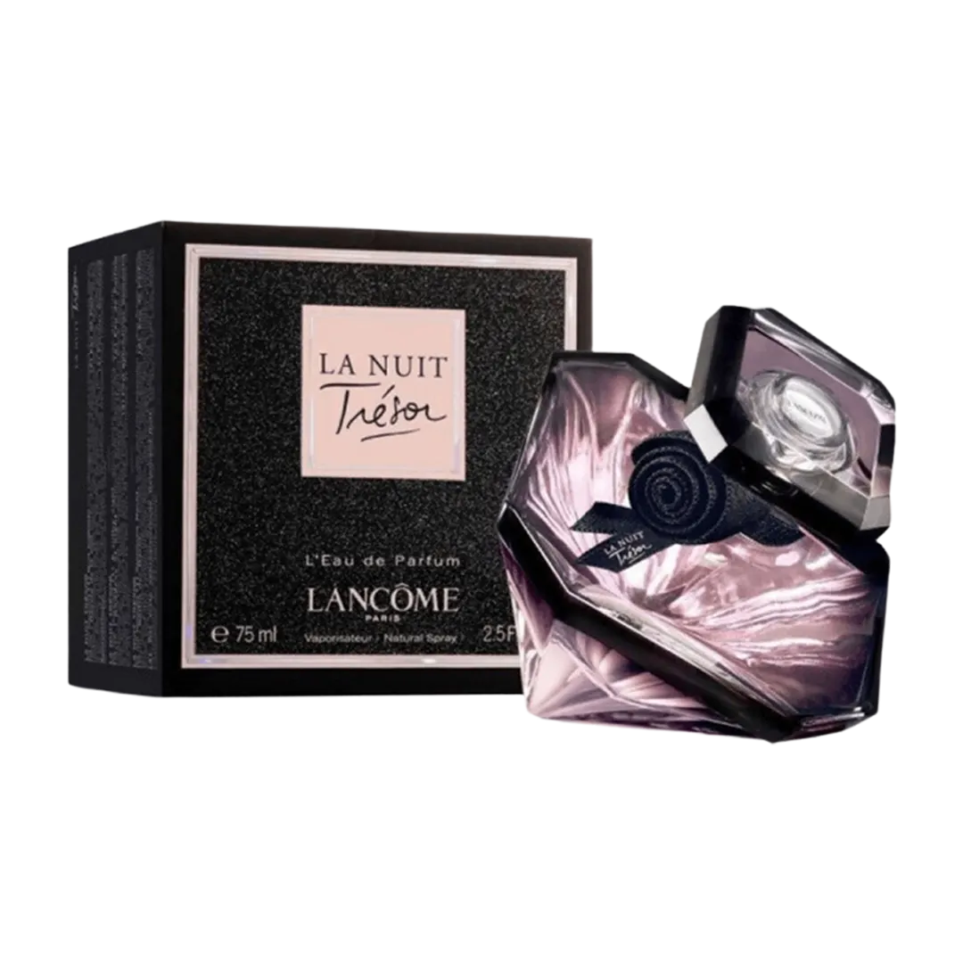 A bottle of Lancôme La Nuit Trésor perfume for women