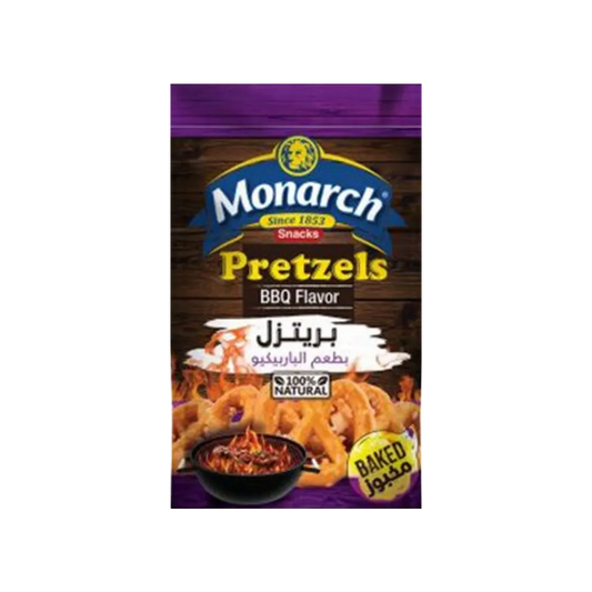 Monarch Pretzels BBQ Flavor Backed Crackers Snack - 70g