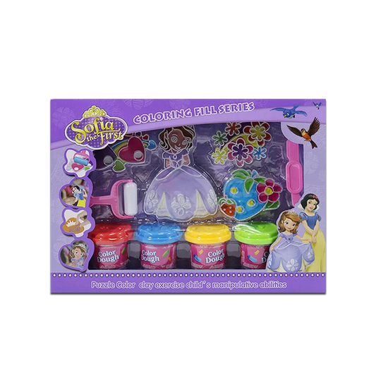 Sofia The First Coloring Fill Play Dough Series - 4 Colors