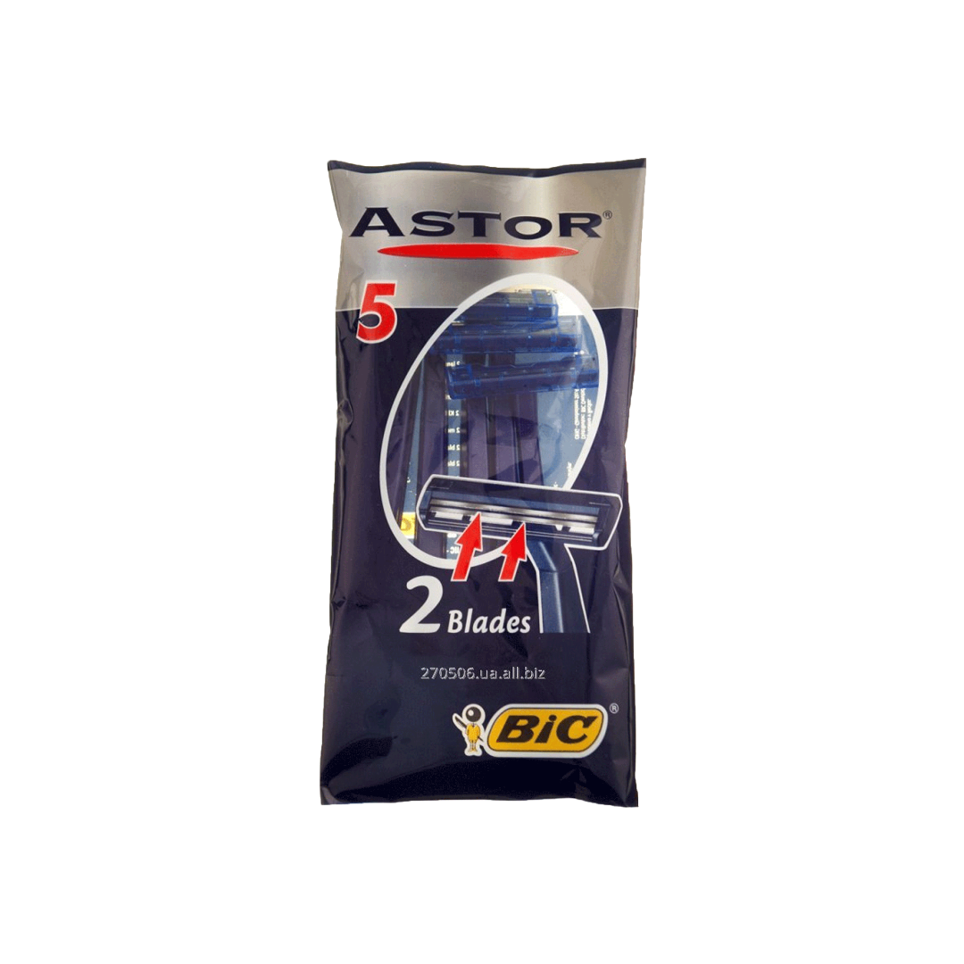 Bic Astor Twin Normal Razors - 5Pcs