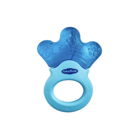Baby Time Water Teether With Handle - Blue