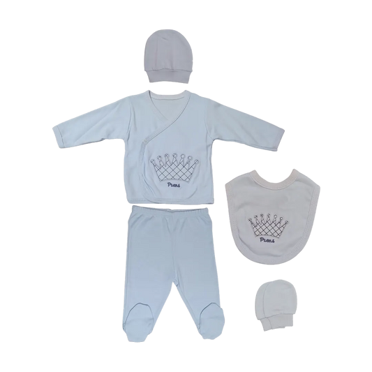 Civil Baby Prince 5Pcs Clothing Set - (0-3Month)