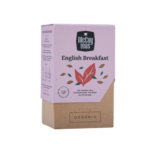 McCoy Organic English Breakfast Black Ceylon Tea - 20Pcs