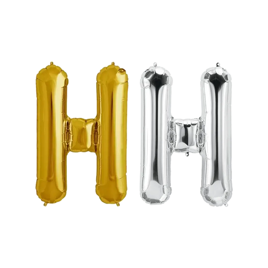 Foil Letter " H " Balloons 40cm - 2 Colors