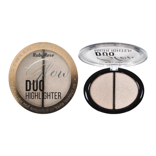 Ruby Rose Glow Duo Highlighter - 01 Golden Pink