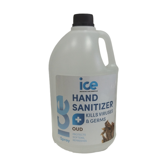 Ice Oud Liquid Hand Sanitizer – 3.75L with Long-Lasting Scent