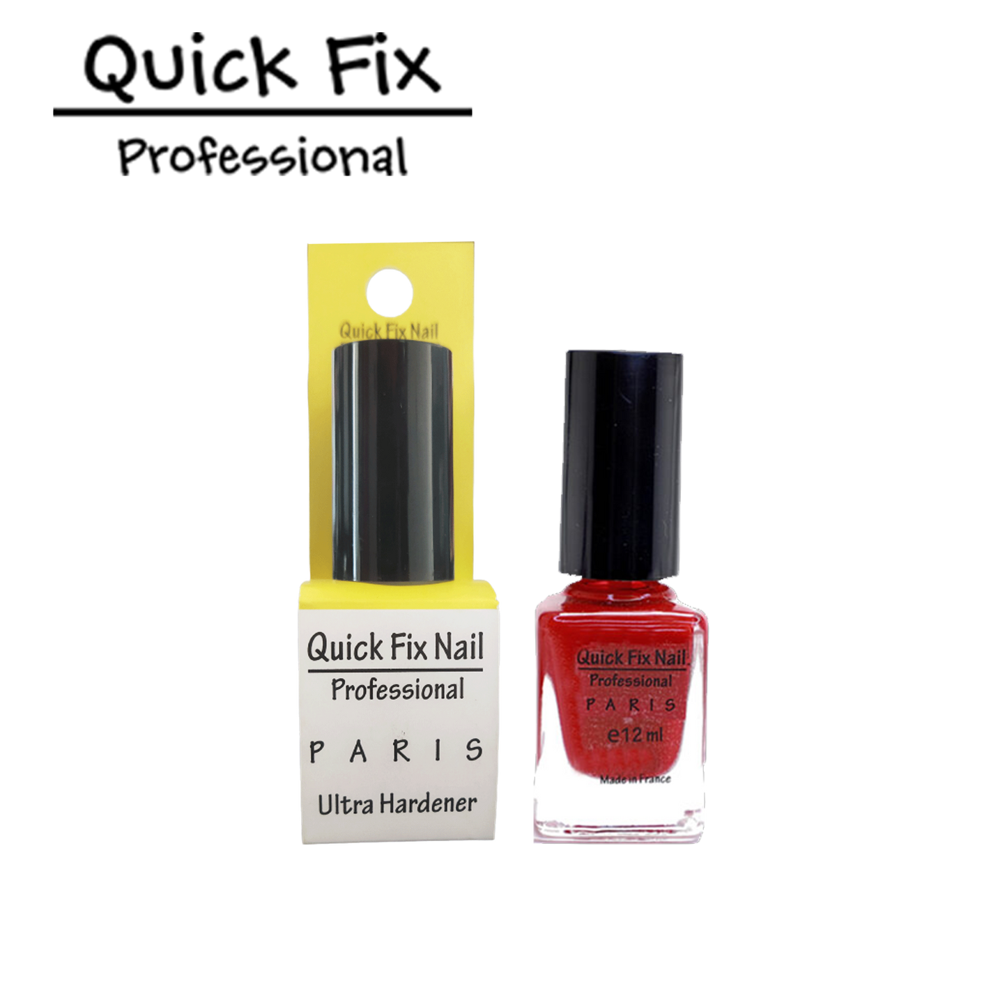Quick Fix Ultra Nail Hardener & Nail Polish 34 Scarlet Red