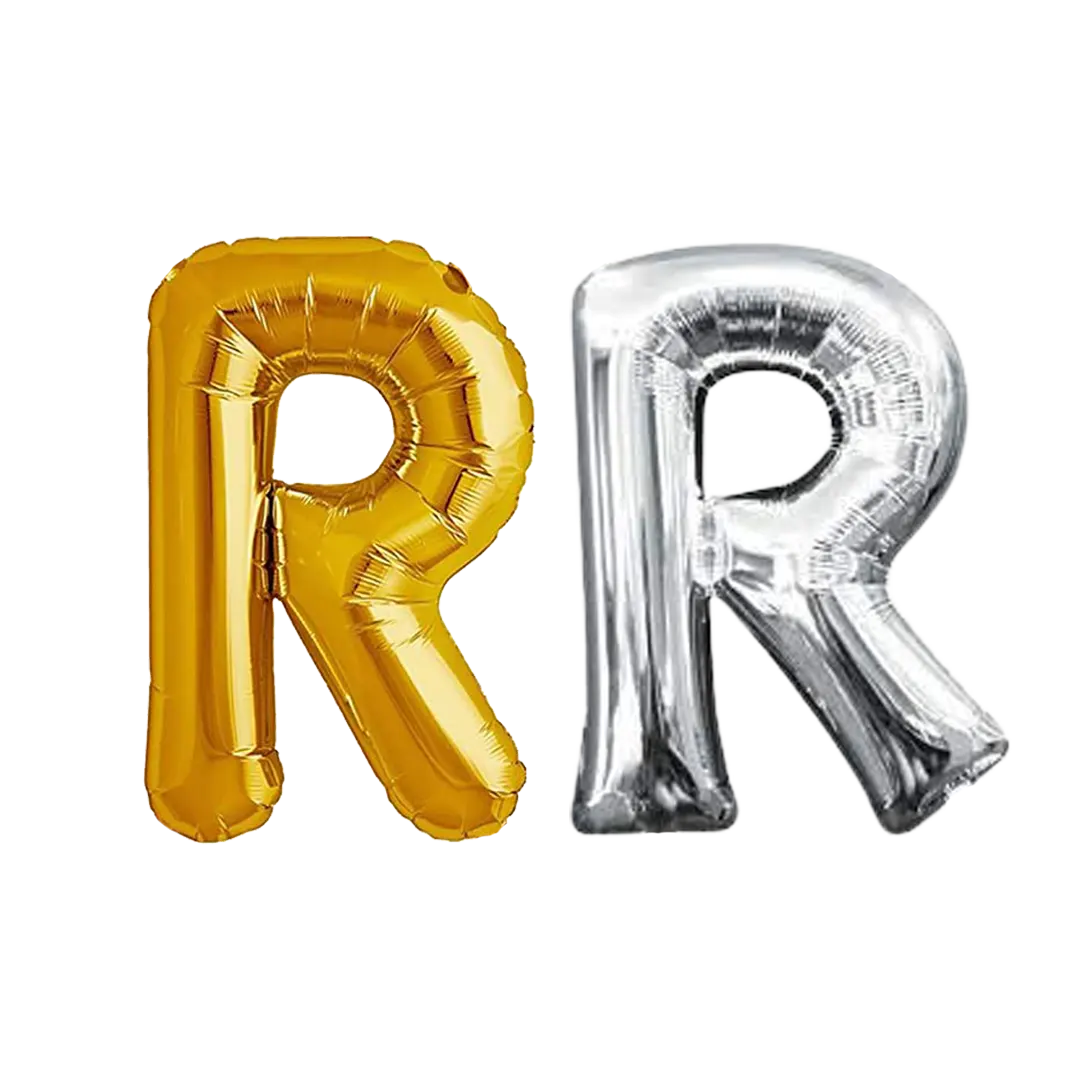 Foil Letter " R " Balloons 42cm - 2 Colors