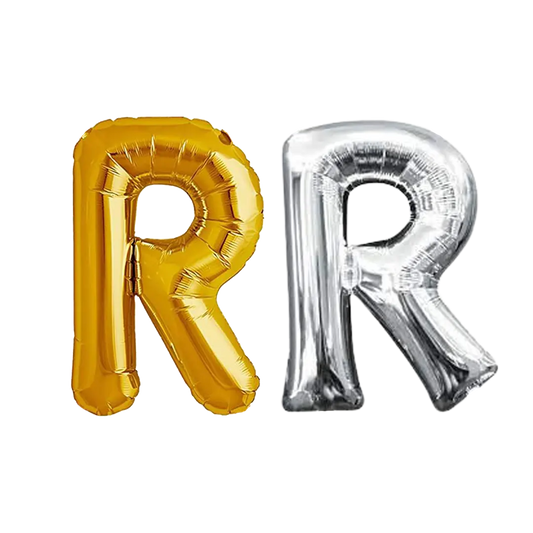 Foil Letter " R " Balloons 42cm - 2 Colors