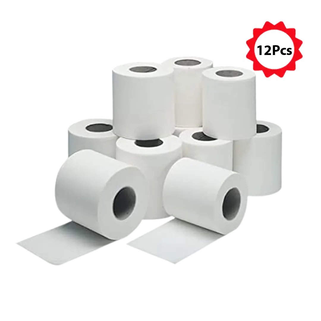 High Quality 2 Ply Soft Tissue Toilet Paper Rolls - 1.35 Kg