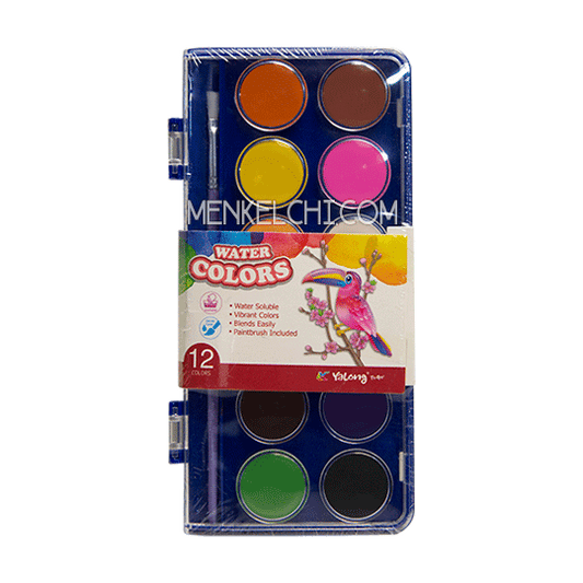 Yalong Water Color - 12 Colors With Brush