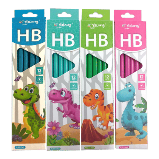 Yalong HB Triangle Pencils - 12 Pcs