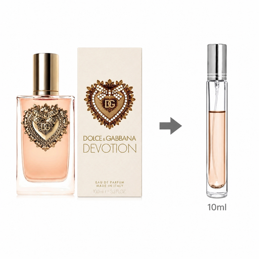 Dolce & Gabbana Devotion Eau De Parfum For Women(Decanted From Original Bottle) - 10 ML / 175 Sprays