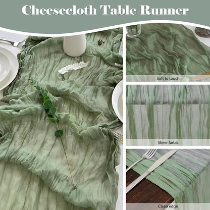 Luxury Cheesecloth Table Runner