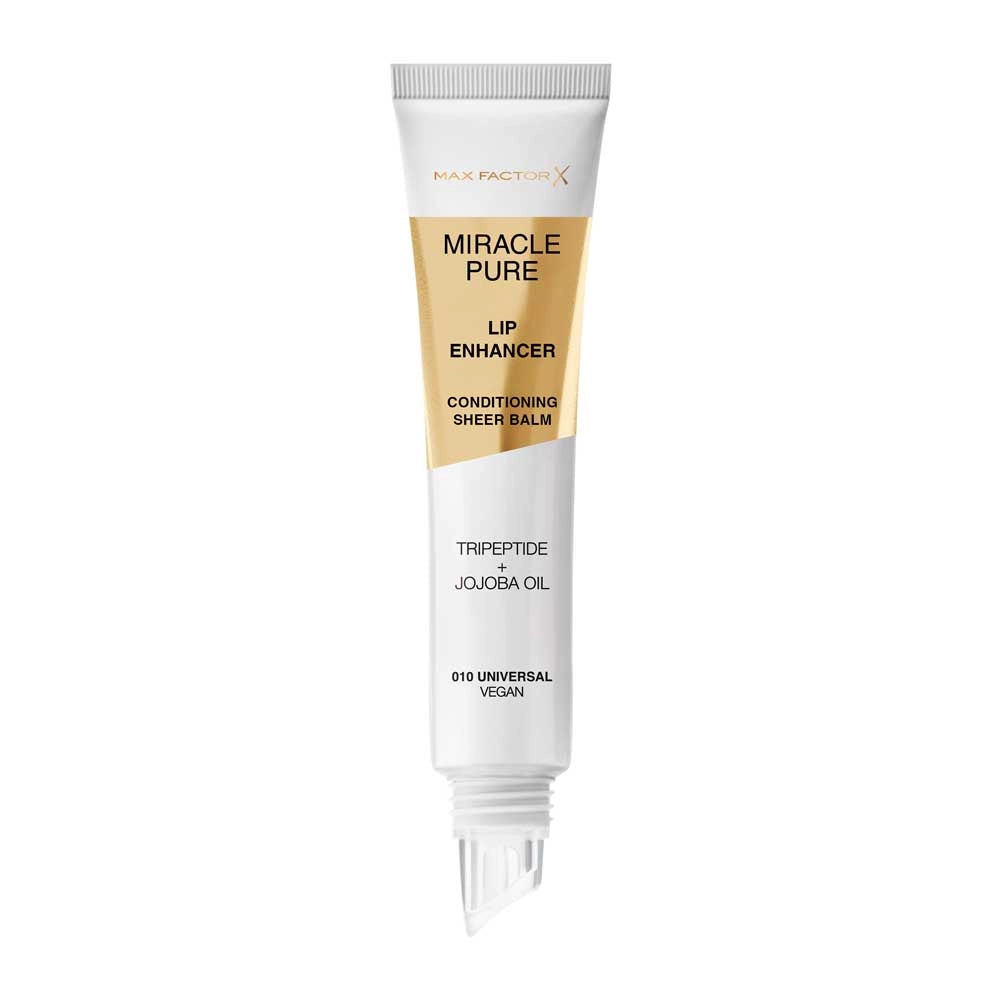 Max Factor Miracle Pure Lip Enhancer tube on a white background