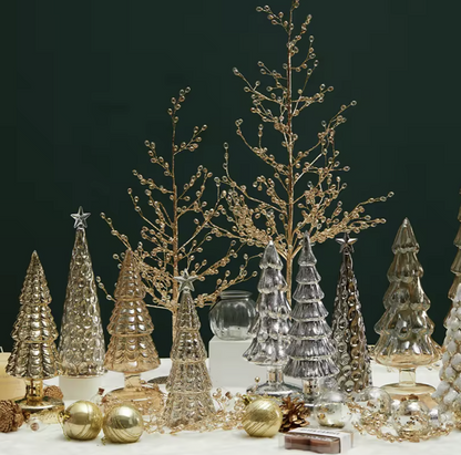 Silver Christmas Tree Tabletop Decoration