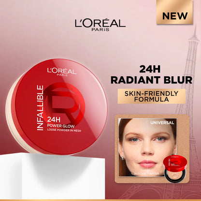 L'oréal Infaillible 24H Power Glow Brightening Loose Powder In Mesh - 2 Shades